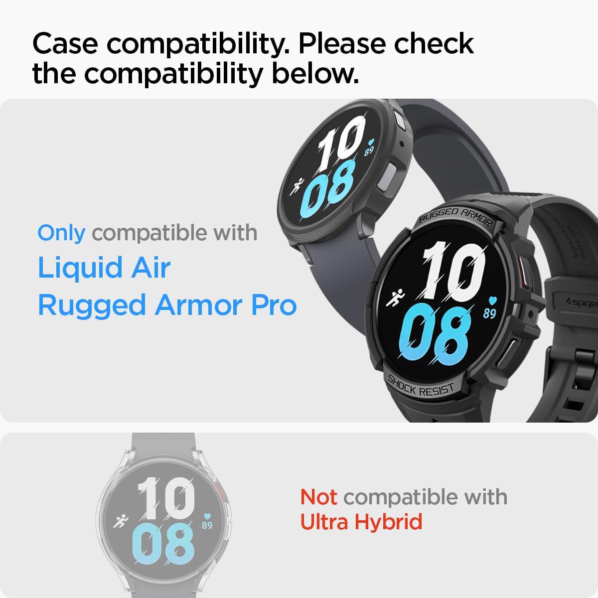 Detalle 1 de Spigen Glas.tR EZ Fit - Protector Pantalla Samsung Galaxy Watch 6 🕛