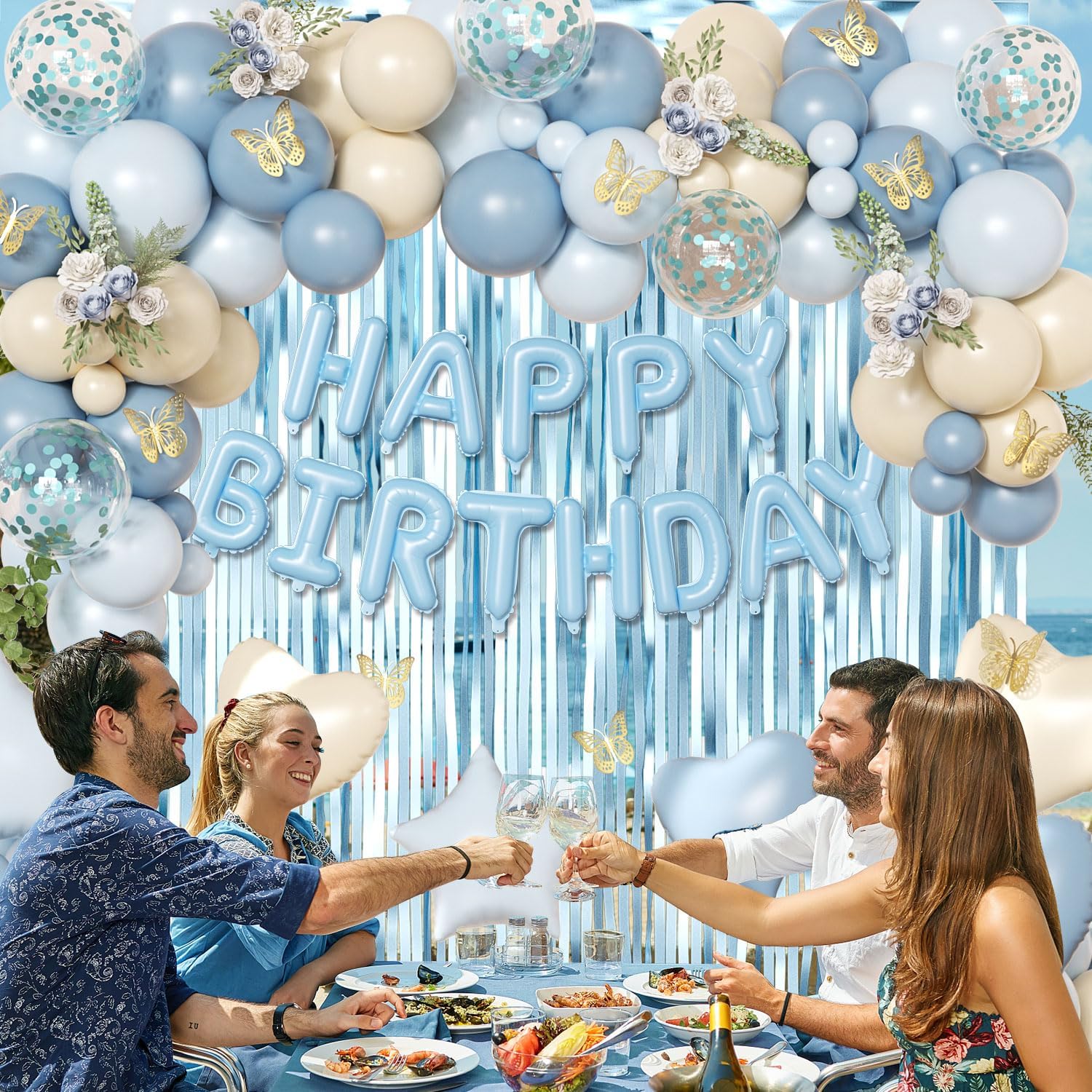 Thumbnail 4 de Blue Birthday Decorations 40 Balloons ๐