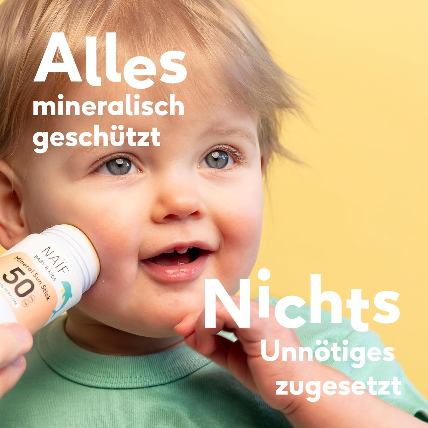 Thumbnail 2 de Naïf Mineralischer Sonnenschutzstick LSF 50 – Baby & Kind, 36 g
