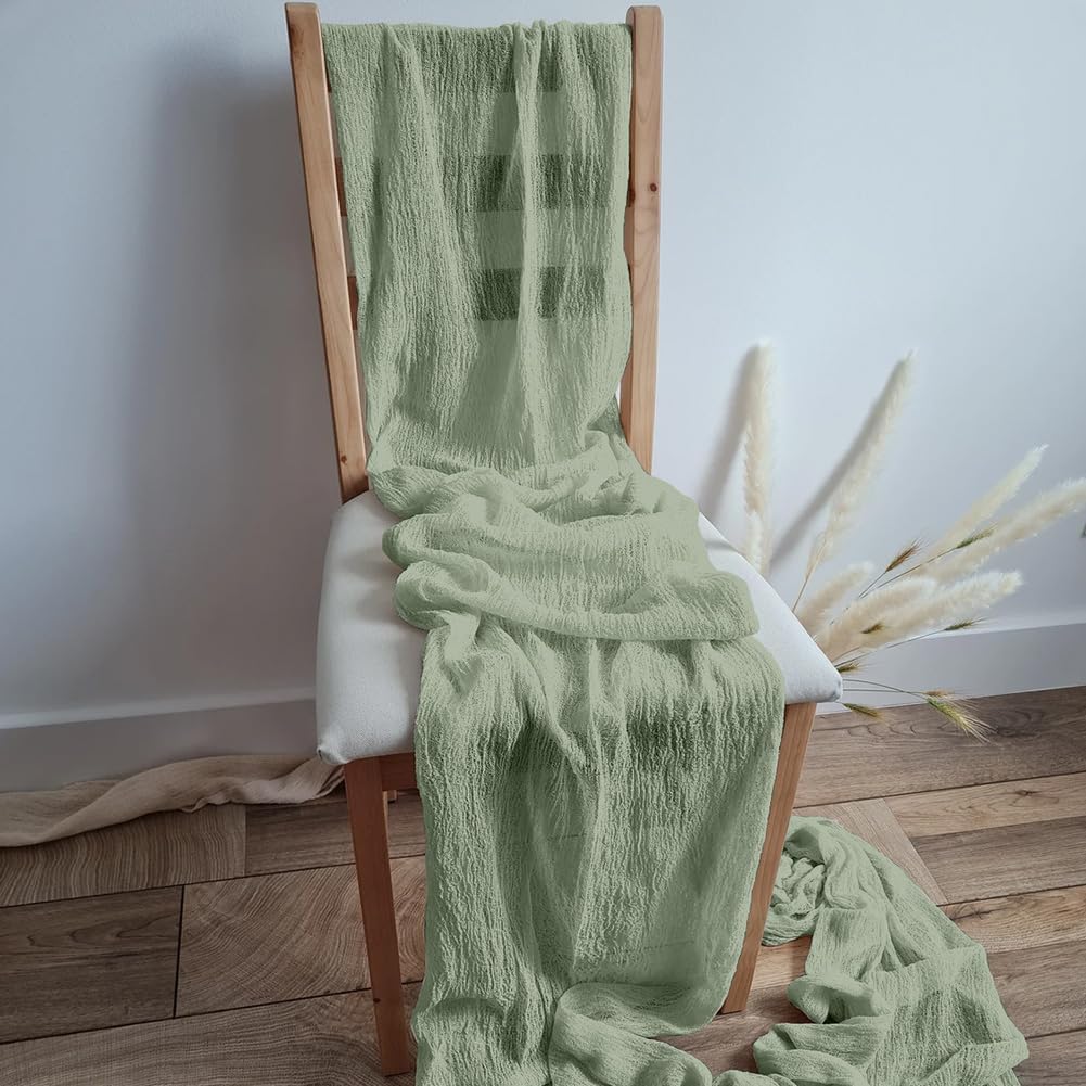 Detalle 2 de AUAUY ostdukslöpare, 6-pack, 90 x 300 cm, salviagrön polyester