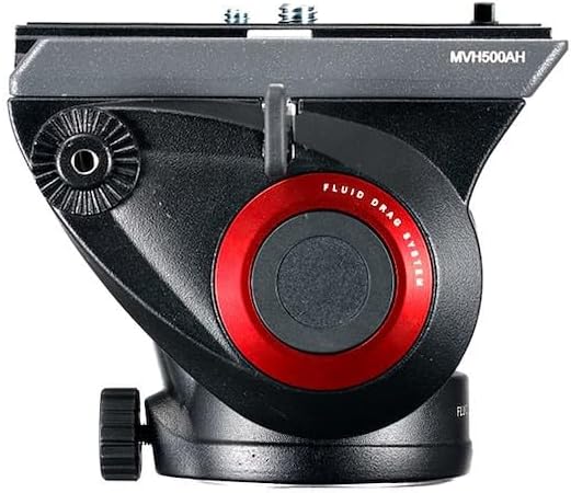 Detalle de Manfrotto MVH500AH Rotule Vidéo Noir Mini Pro avec Plaque de Base
