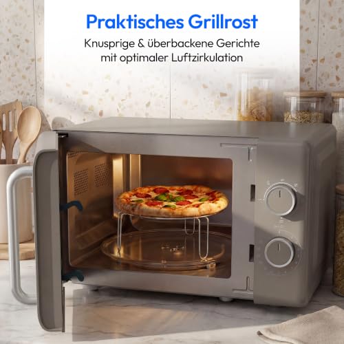 Thumbnail 6 de MEDION Retro Mikrowelle mit Grill – 20 Liter klein & kompakt, sandbeige