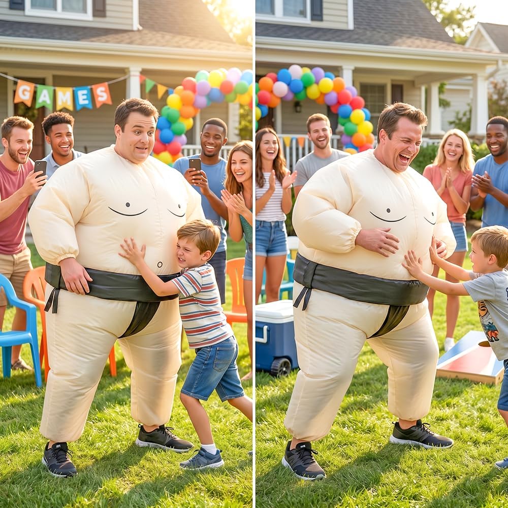 Detalle 2 de Rafalacy Inflatable Sumo Wrestler Costume