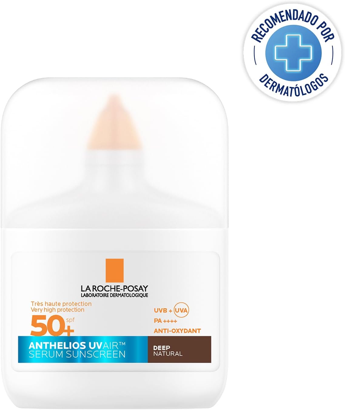 Detalle de La Roche-Posay Anthelios UVAIR Serum Sunscreen SPF50+ Deep Tint (50ml)