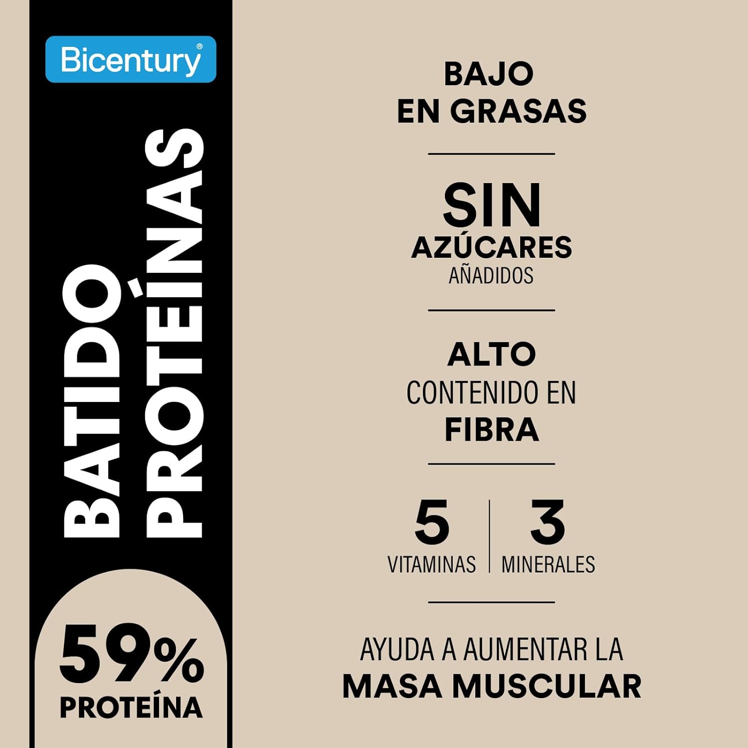 Thumbnail 4 de Bicentury Proteína Moka Avellana 340 g 20 g por porción