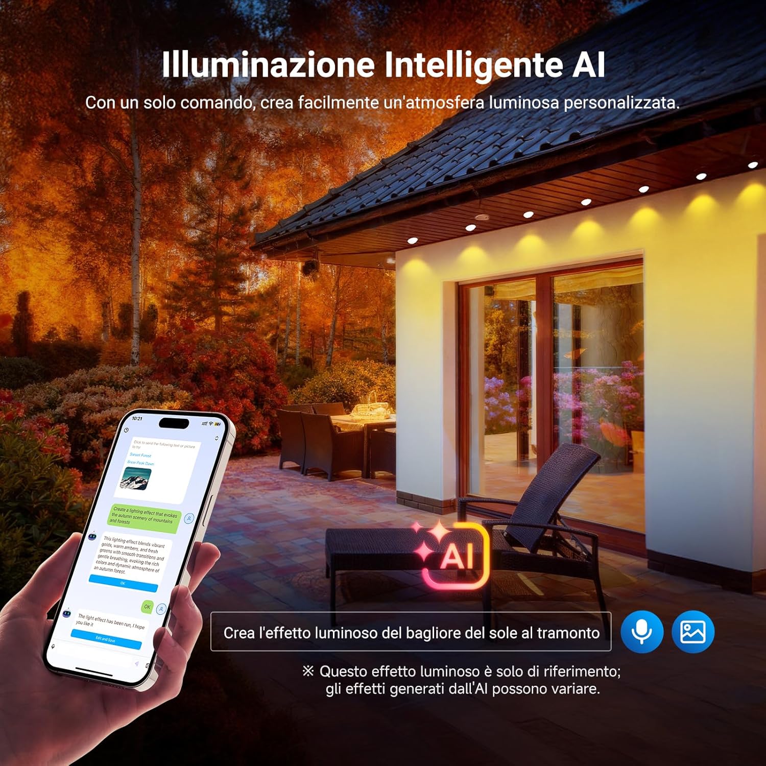 Thumbnail 2 de NEEWER Luci Esterne Permanenti 45m NR02 con AI, 90 LED, RGBW e controllo app (Alexa)