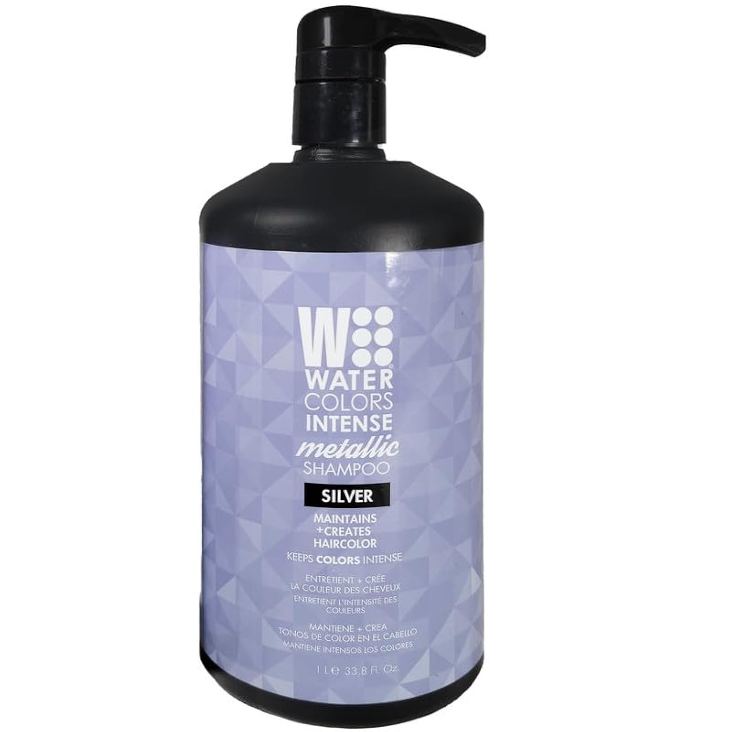 Detalle 2 de Watercolors INTENSE METALLIC Semi-Permanent Color Depositing Shampoo (Silver) — Sulfate & Paraben Free, 8 fl oz