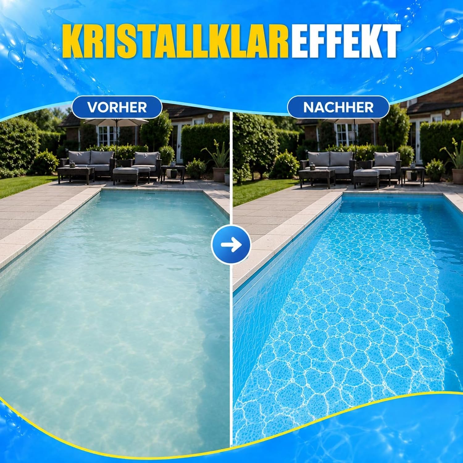 Thumbnail 2 de TerraUno Flockungsmittel Pool Kartuschen – 8 Stück 125 g | klares Wasser mit Sandfilter