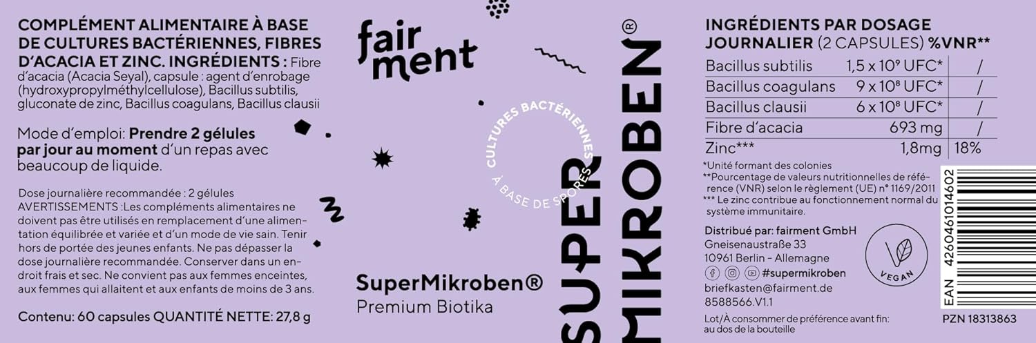 Thumbnail 1 de fairment SuperMikroben® – complexe de cultures végétaliennes testé en laboratoire avec zinc