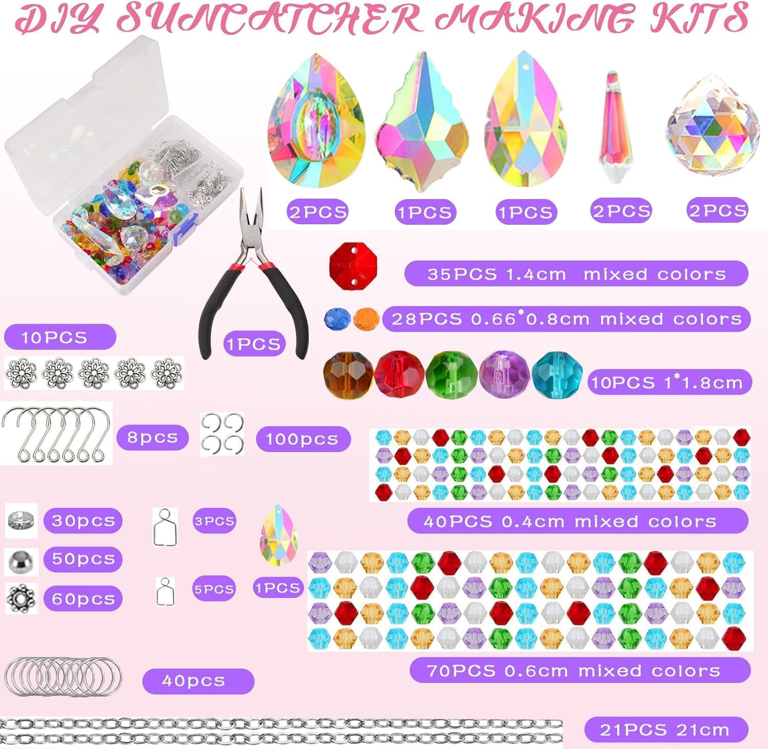 Thumbnail 5 de Luzoybo DIY Sun Catchers Kit 500PCS