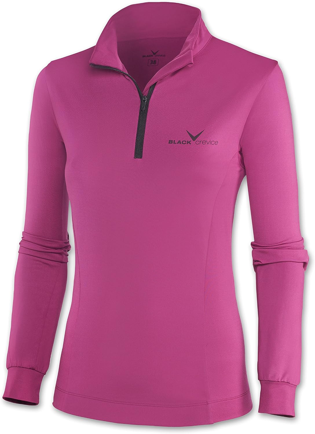Detalle 2 de Black Crevice Skirolli Donna – Camicia Funzionale con Zip