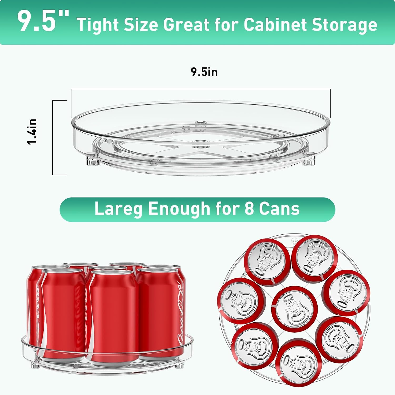 Thumbnail 2 de Optish Lazy Susan Organizer, 9.5-Inch