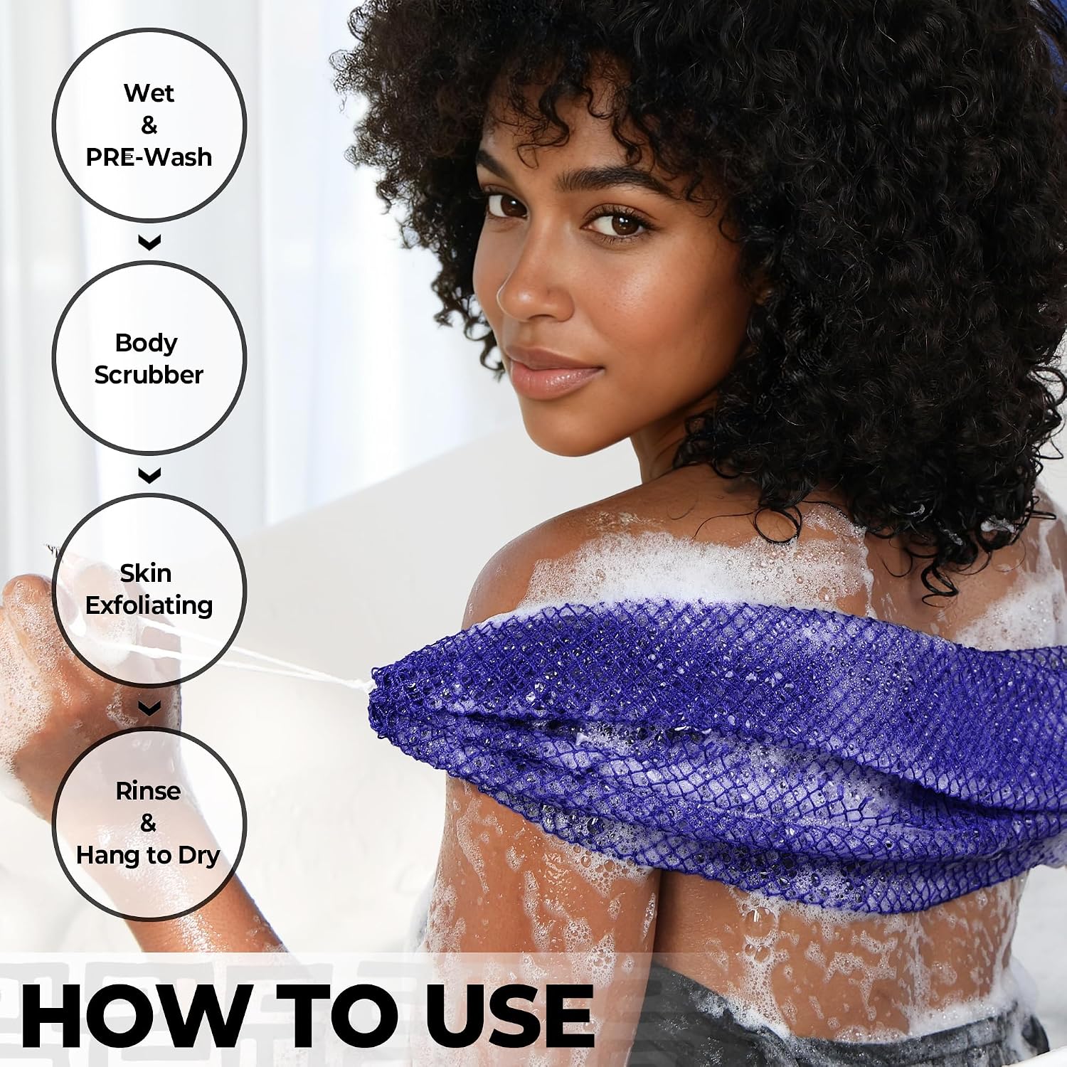 Thumbnail 4 de Loofah Sponge African Net Authentic – 2 Pieces