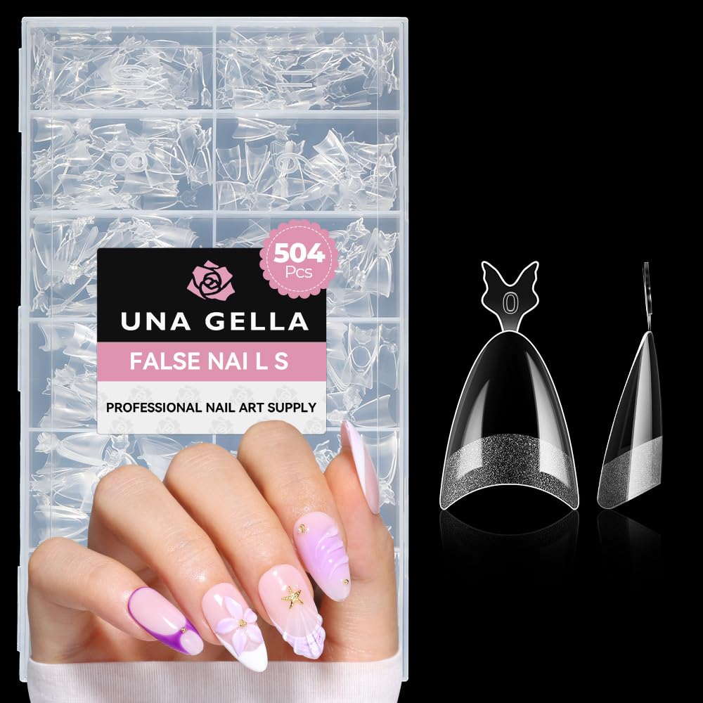 Detalle de UNA GELLA Gel Nail Tips, Medium Almond