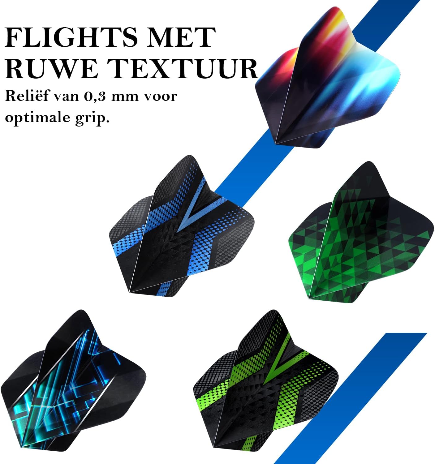 Detalle 1 de Grebarley stalen dartpijlen met metalen punt, 20 en 22 gram