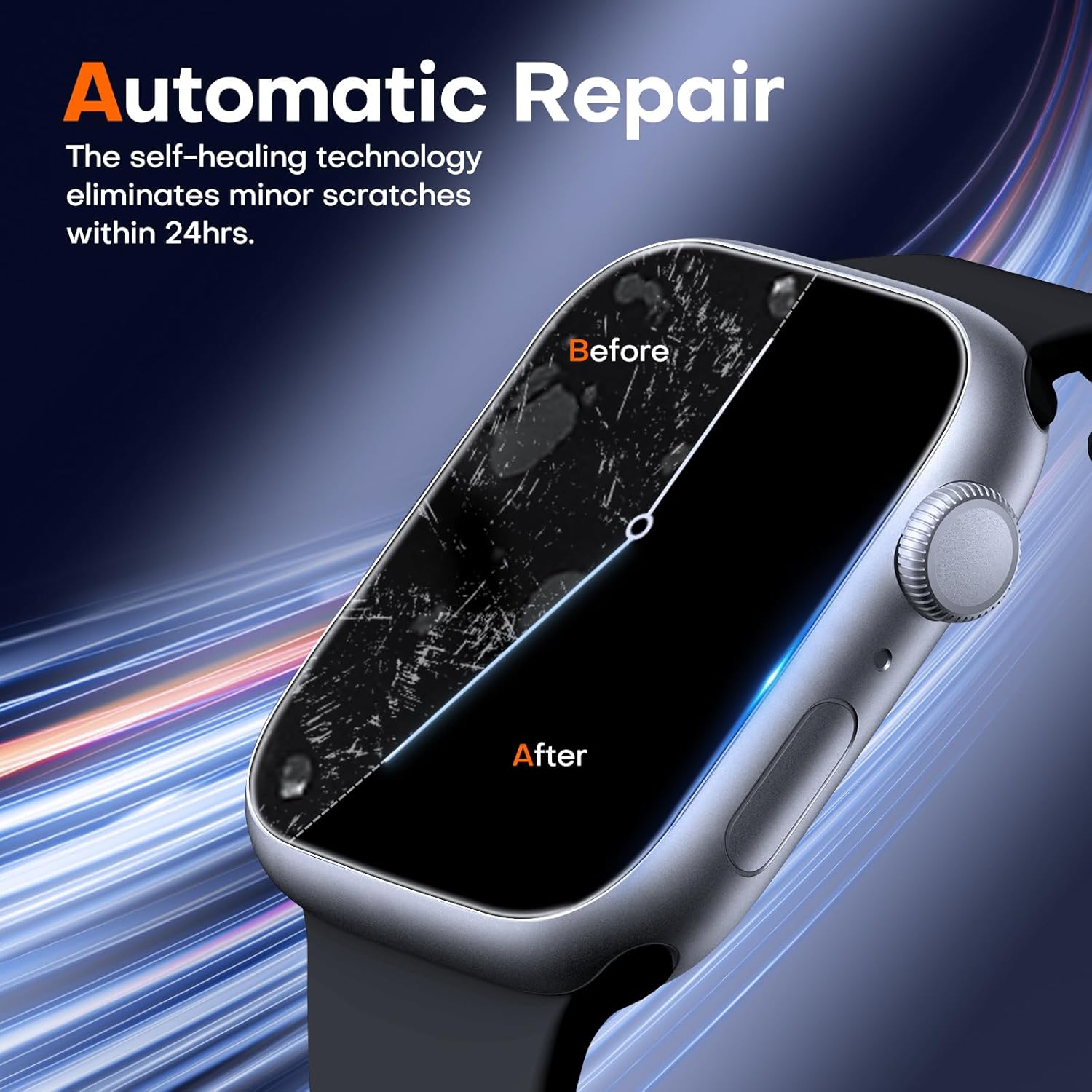 Thumbnail 5 de LϟK 6 Pack Apple Watch 44mm screen protector