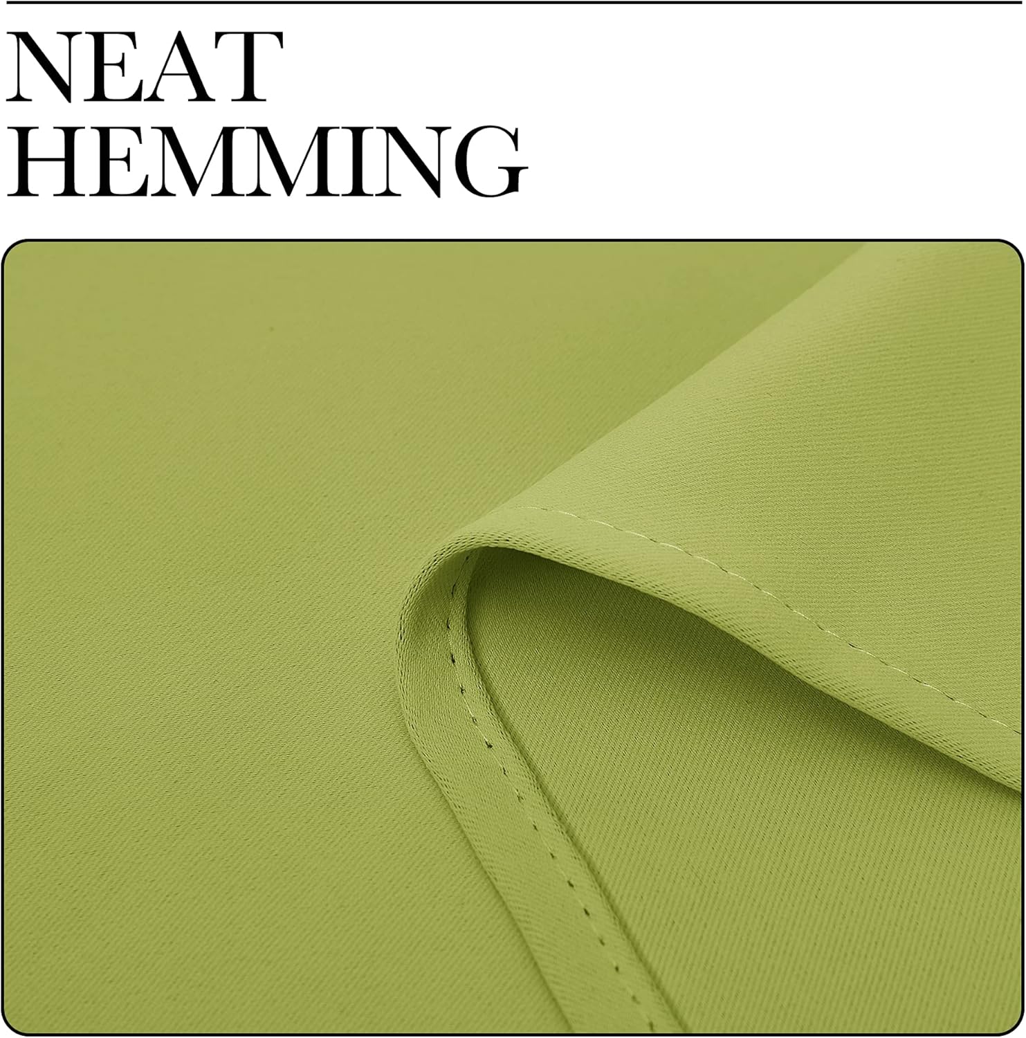Thumbnail 5 de NICETOWN Fresh Green Blackout Curtains, 78 in