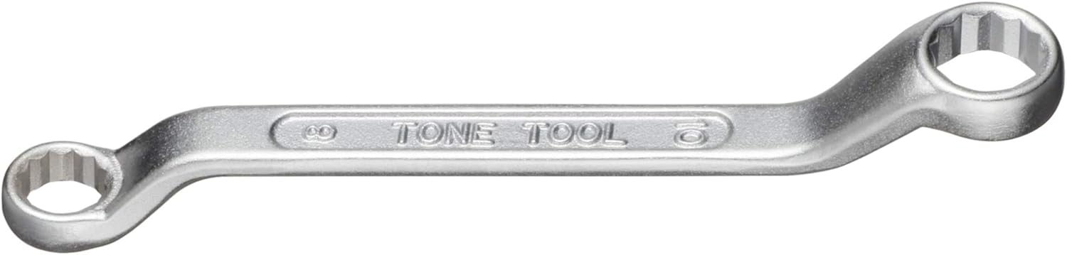 Detalle de トネ(TONE) HPM46-0810 ショートめがねレンチ 45°・二面幅8×10mm・12角