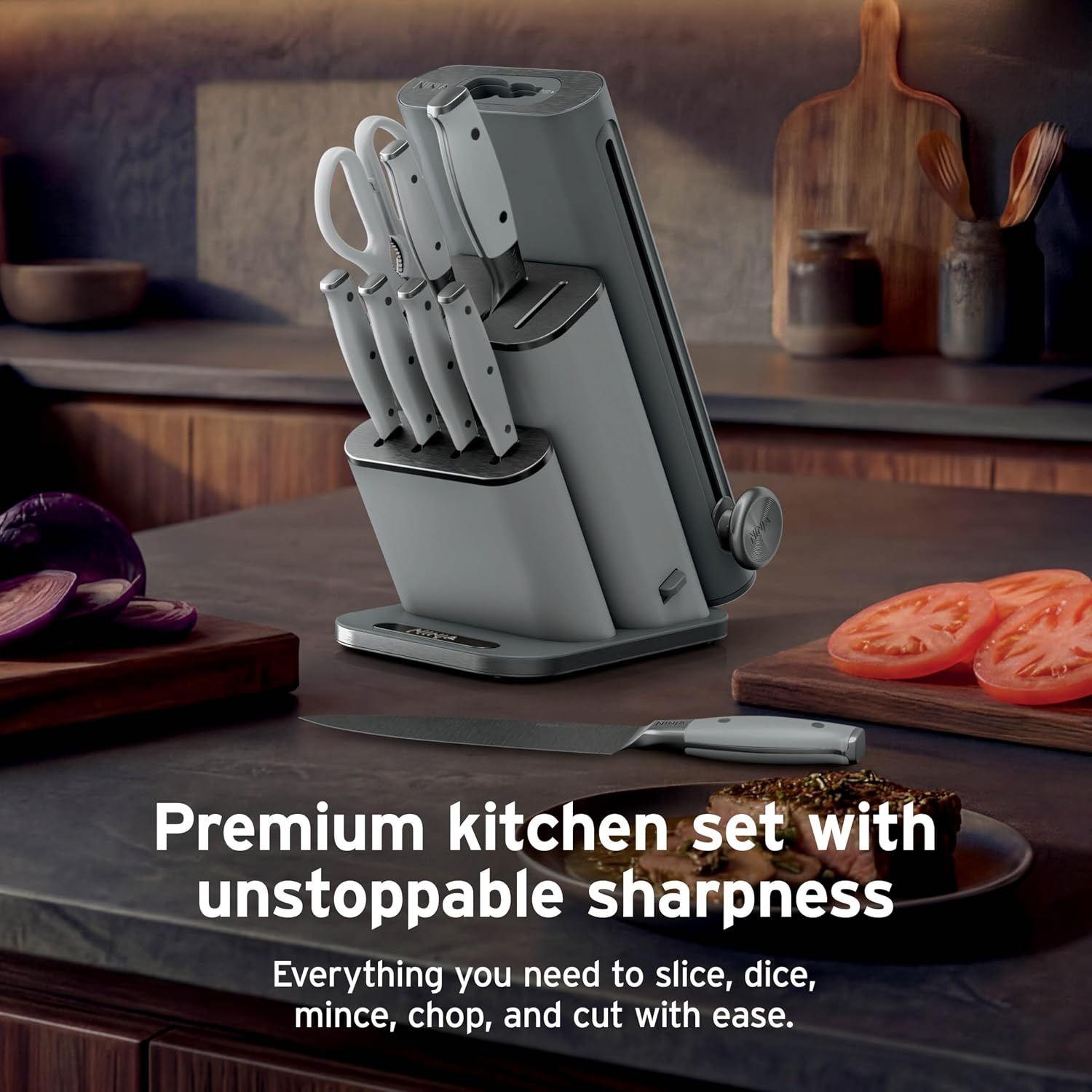 Detalle de Ninja Knife Block Set NK32010GY1