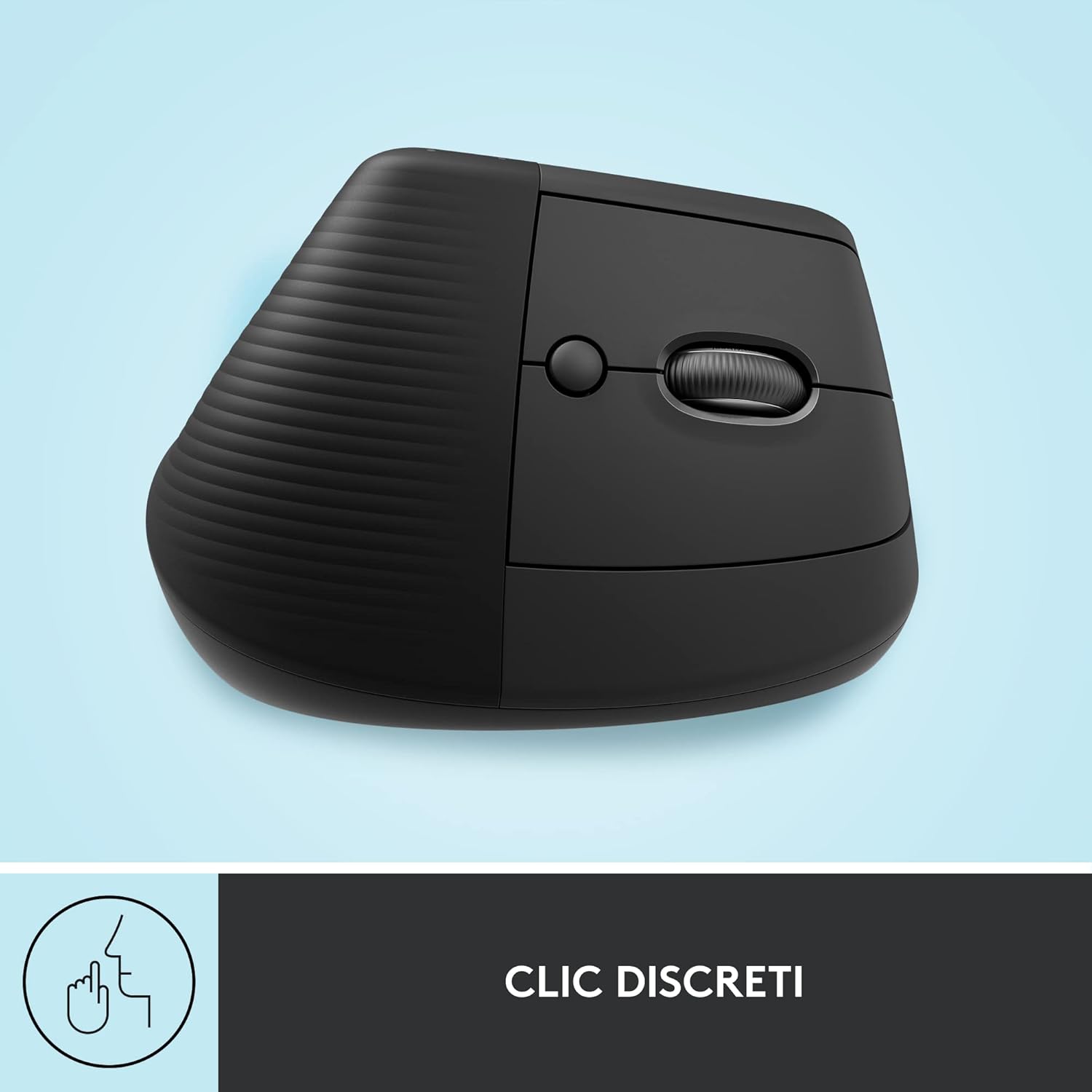 Thumbnail 6 de Logitech Lift mouse ergonomico verticale senza fili con ricevitore Bluetooth o Logi Bolt USB, 4 tasti, click silenziosi – grigio