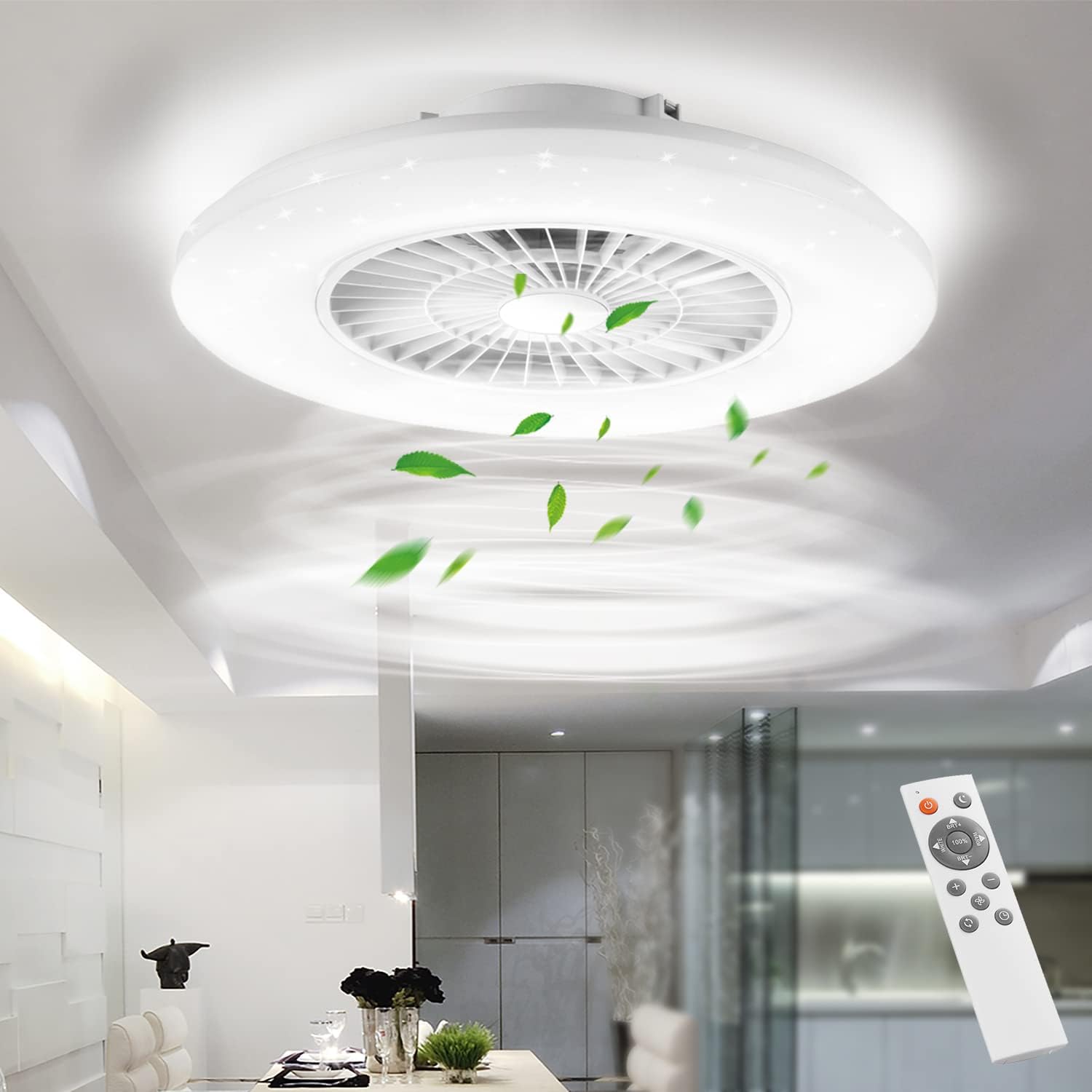 Thumbnail 6 de BKZO Smart LED Ceiling Light with Fan: Modern, Quiet, and Voice‑Controlled