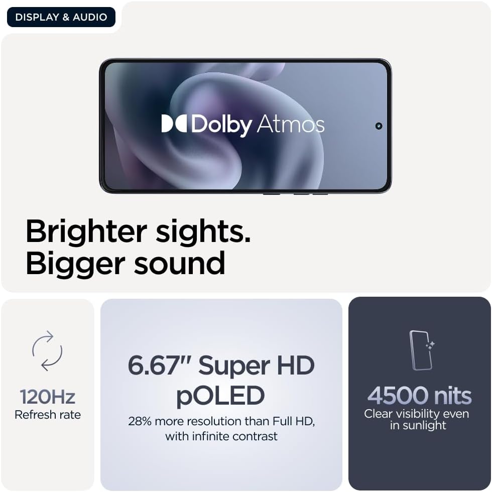 Detalle de Motorola G86 8+256 Spellbound with Co2 offset — rugged design, bright display and solid battery