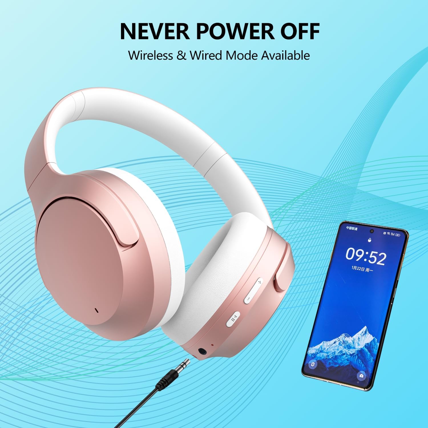Thumbnail 5 de Wireless Headphones Over Ear 40H playtime