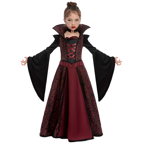 Detalle de Spooktacular Creations, costume de vampire pour fille avec robe longue gothique