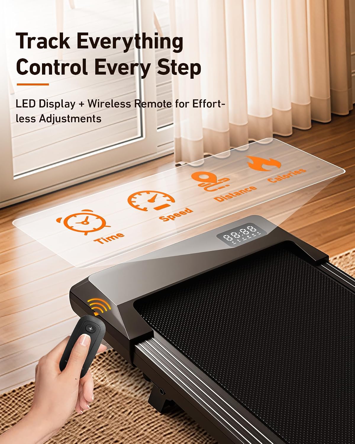 Thumbnail 5 de Superun BA10-Inc Walking Pad Treadmill, 6% Incline, 2.5 HP, 300 lb Capacity