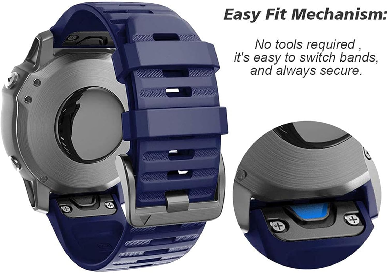 Thumbnail 2 de NotoCity Cinturino Silicone 22mm per Garmin Fenix e Forerunner 935/945 – Quick-Fit, multi-color
