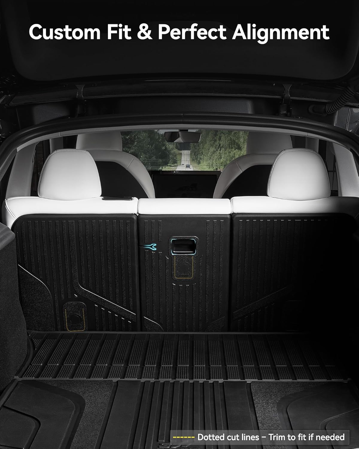 Thumbnail 3 de 3W Tesla Model Y Juniper Seat Back Protector — Custom Fit Backseat Cover (2025–2026) with Vigormold