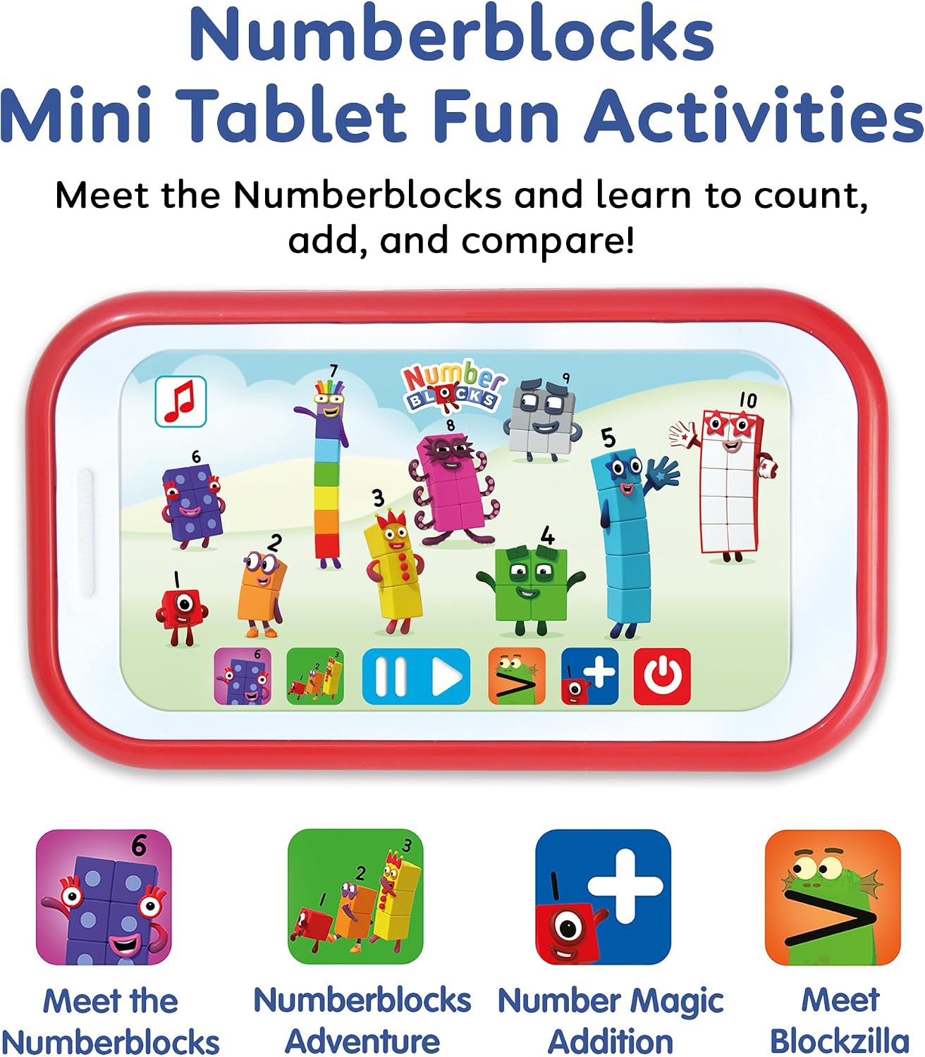 Detalle 2 de Numberblocks Mini Tablet Toy Learn Maths 3+