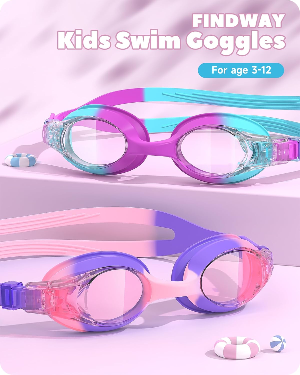 Thumbnail 1 de Findway Schwimmbrille Kinder UV Schutz Anti Nebel