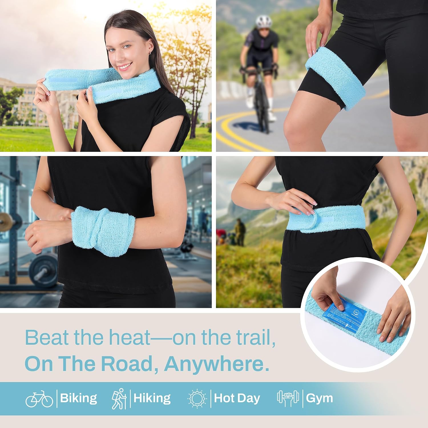 Detalle 2 de Neck Ice Pack Wrap, 2 Reusable Packs