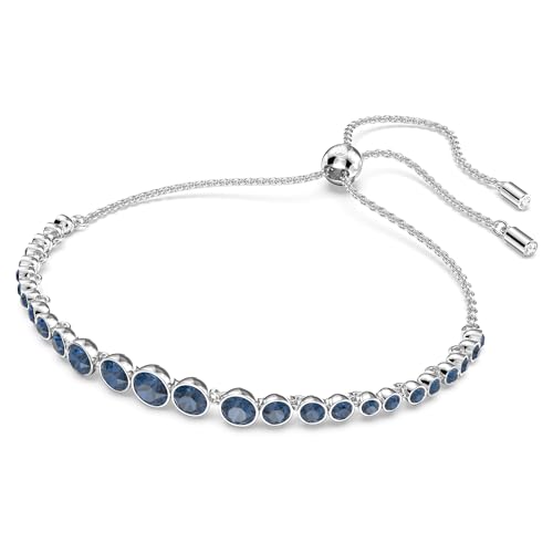 Detalle 2 de Swarovski Braccialetto Imber Emily – Blu, Tagli arrotondati misc, Placcato rodio