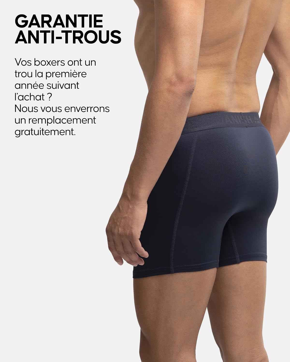 Thumbnail 3 de DANISH ENDURANCE Lot de 3 boxers anti-frottements pour homme – course, jambes normales ou longues