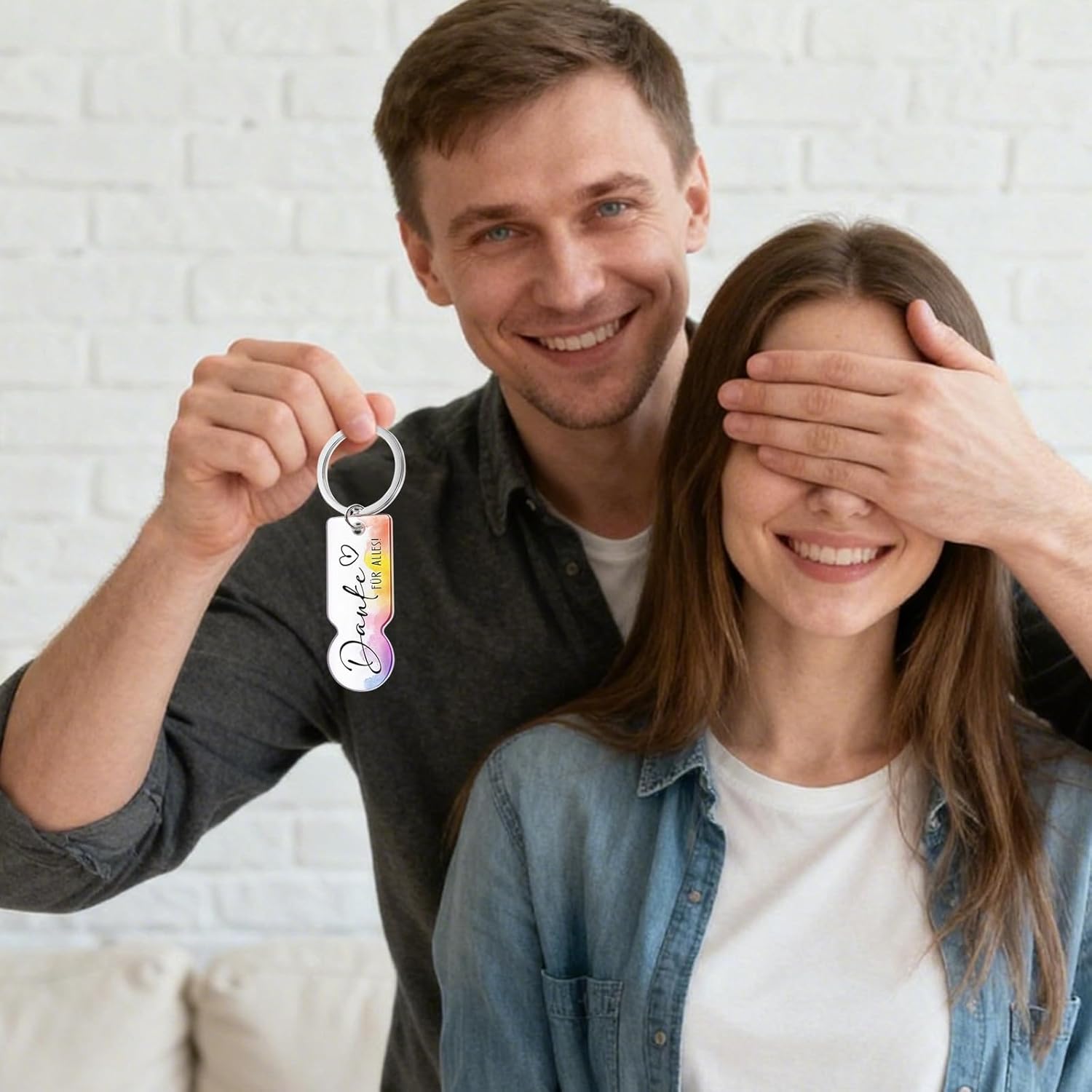 Detalle de Yphzmtz 24 Stück Acryl Einkaufwagenlöser Schlüsselanhänger – Dankeschön Geschenk