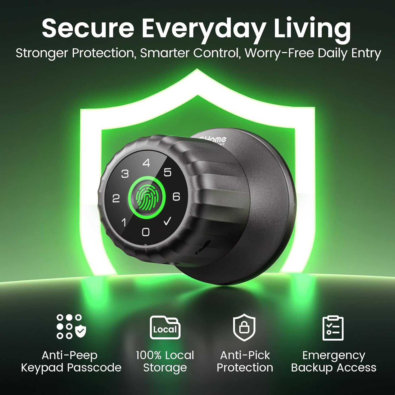 Detalle de GHome Smart Fingerprint Door Knob KD03 PRO