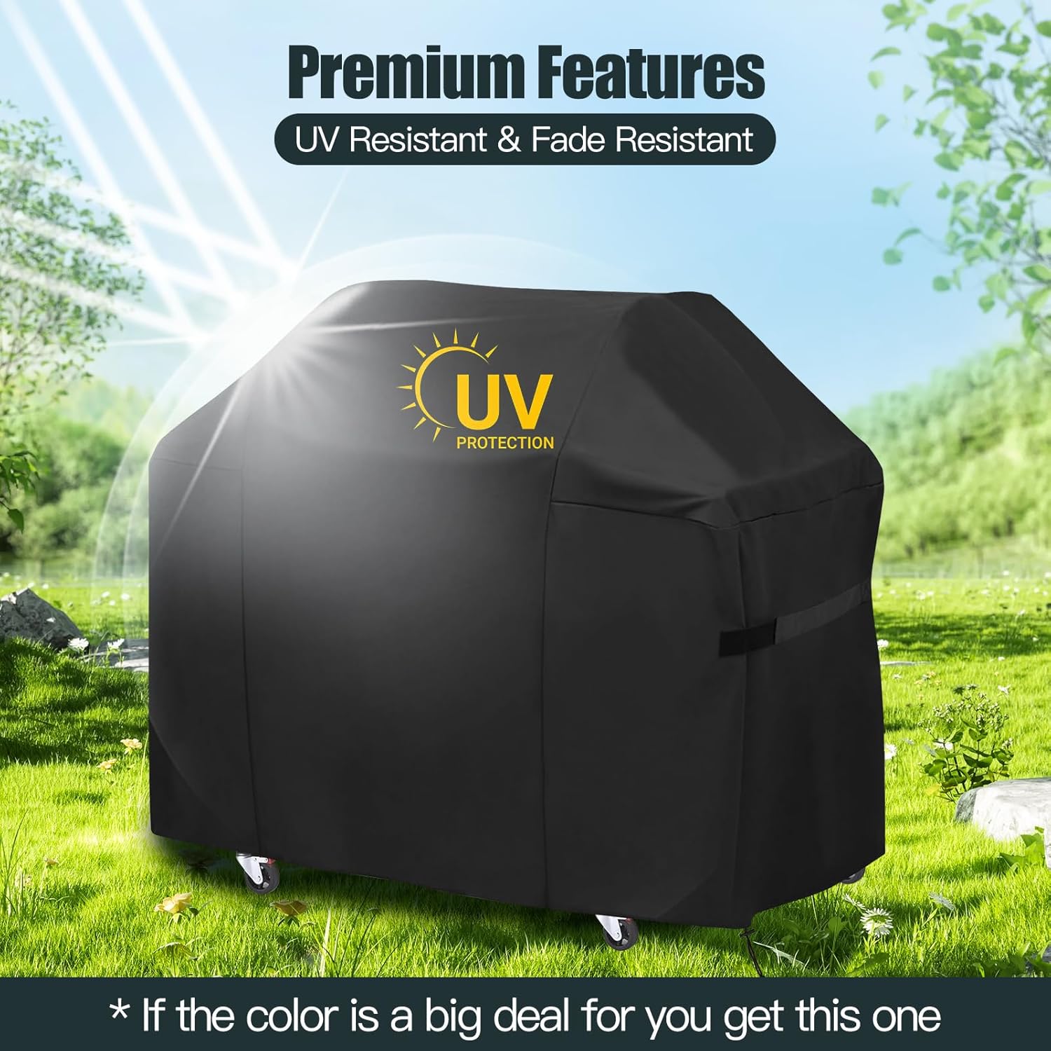 Detalle de 52 Inch Premium Outdoor Grill Cover for Weber Spirit 300/400 Series and More