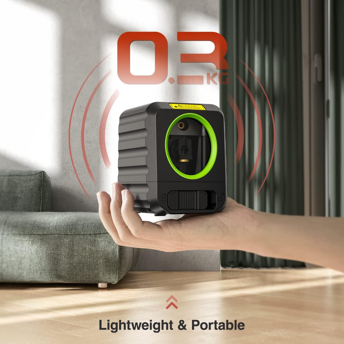 Thumbnail 4 de Huepar Livella Laser Autolivellante 25M B011R (linee rosse incrociate) orizzontale e verticale, IP54, batteria inclusa