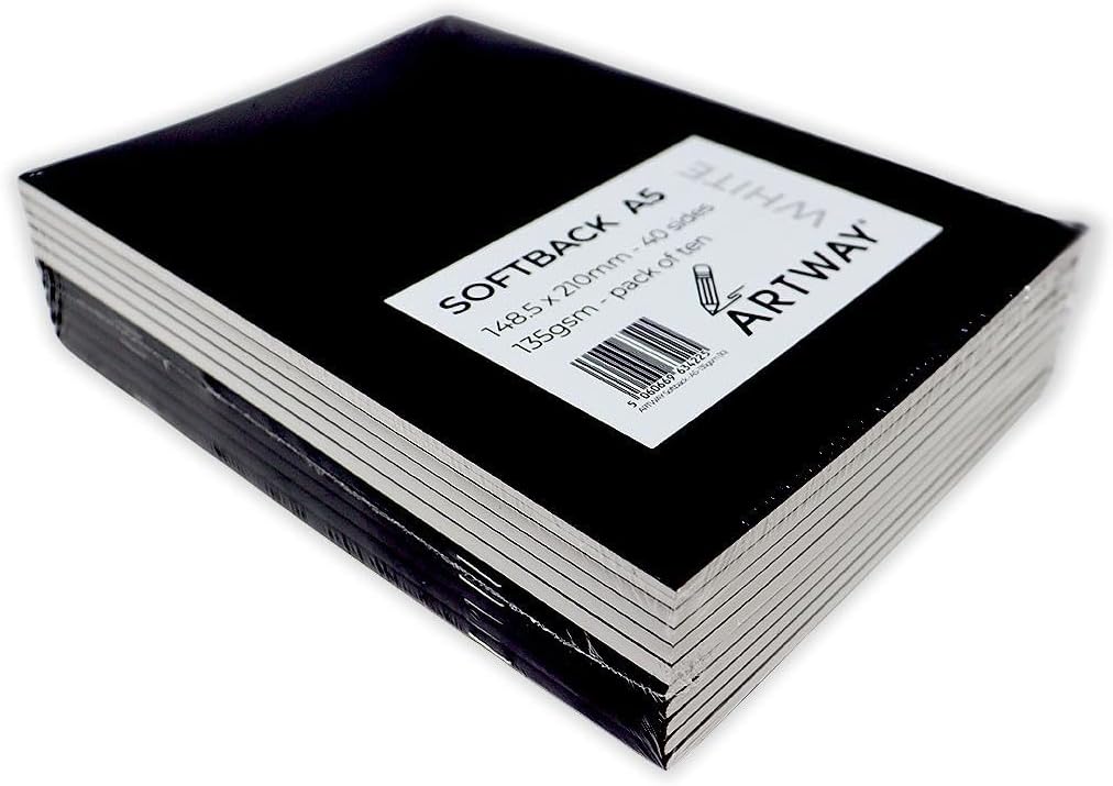 Thumbnail 6 de Artway Skizzenbuch mit Softcover A3 Hochformat – 135 g/m² Zeichenpapier (10er-Pack, weiß)