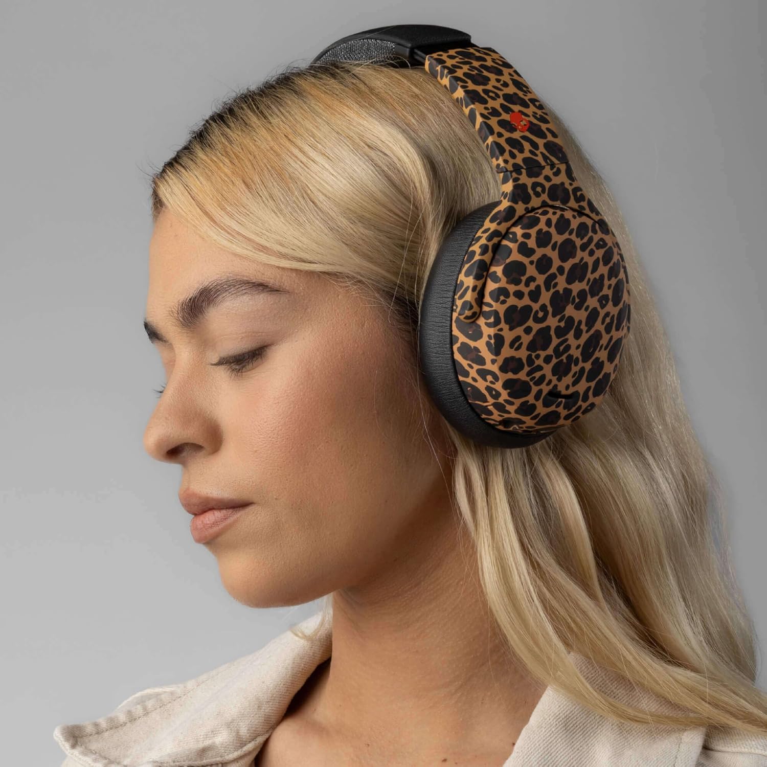 Thumbnail 4 de Skullcandy Crusher ANC 2 Wireless Over-Ear Bluetooth Headphones (Leopard) with Multi-Sensory Bass