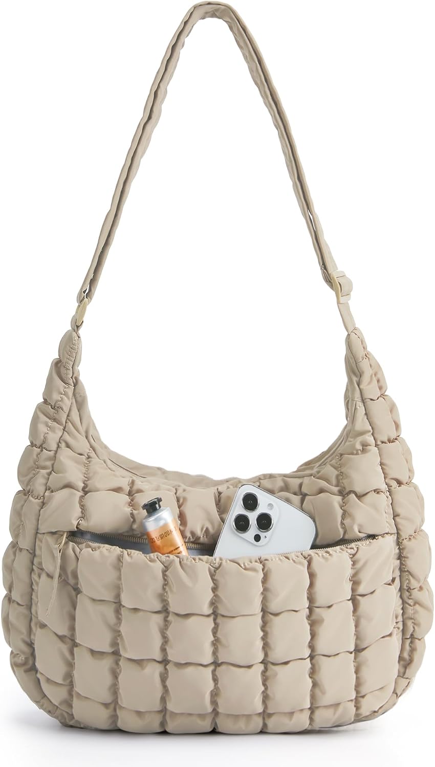 Detalle de BAGSMART Crossbody Hobo Quilted Puffy Shoulder Bag