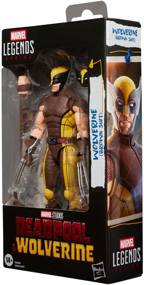 Detalle 1 de Marvel G2366 Marvel Legends – figurka Wolverine’a w brązowym kostiumie, 15 cm