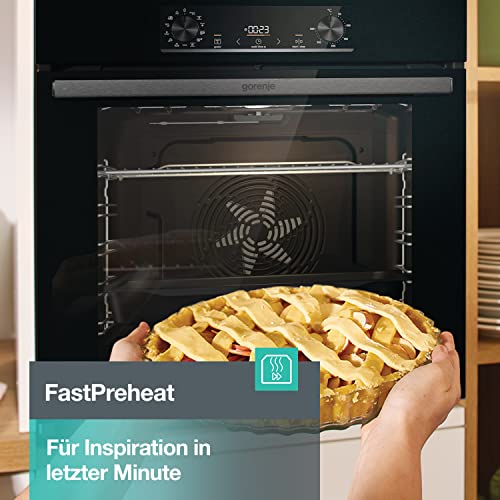 Thumbnail 10 de Gorenje OptiBake BOS6737 E02B Einbau-Backofen – 77 L, AquaClean, Heißluft, ExtraSteam, AirFry, PerfectGrill, Pizzamode 300°C