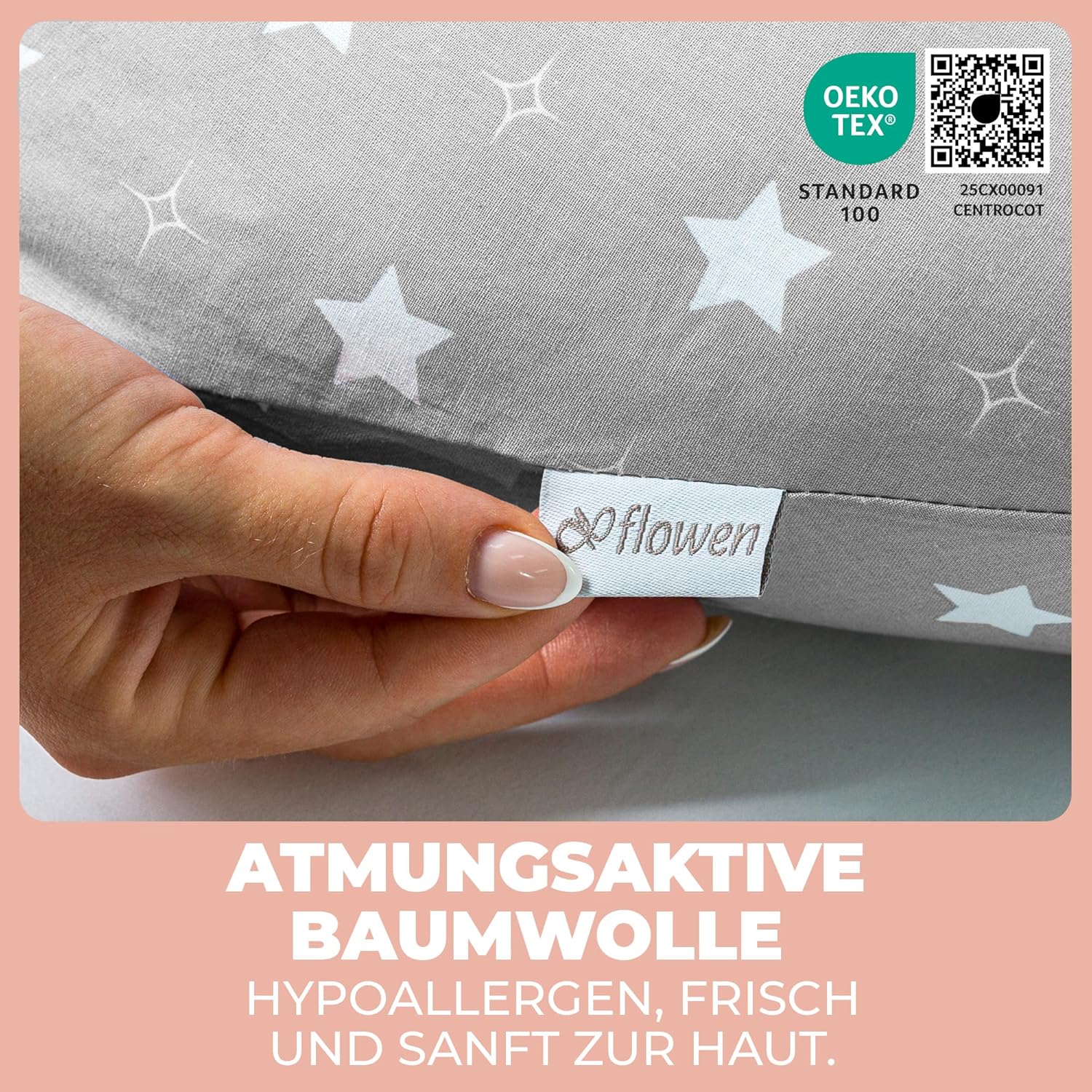 Thumbnail 4 de Stillkissen Schwangerschaftskissen XXL 200x70 cm – Lagerungskissen für Schwangere & Erwachsene, Baumwollbezug