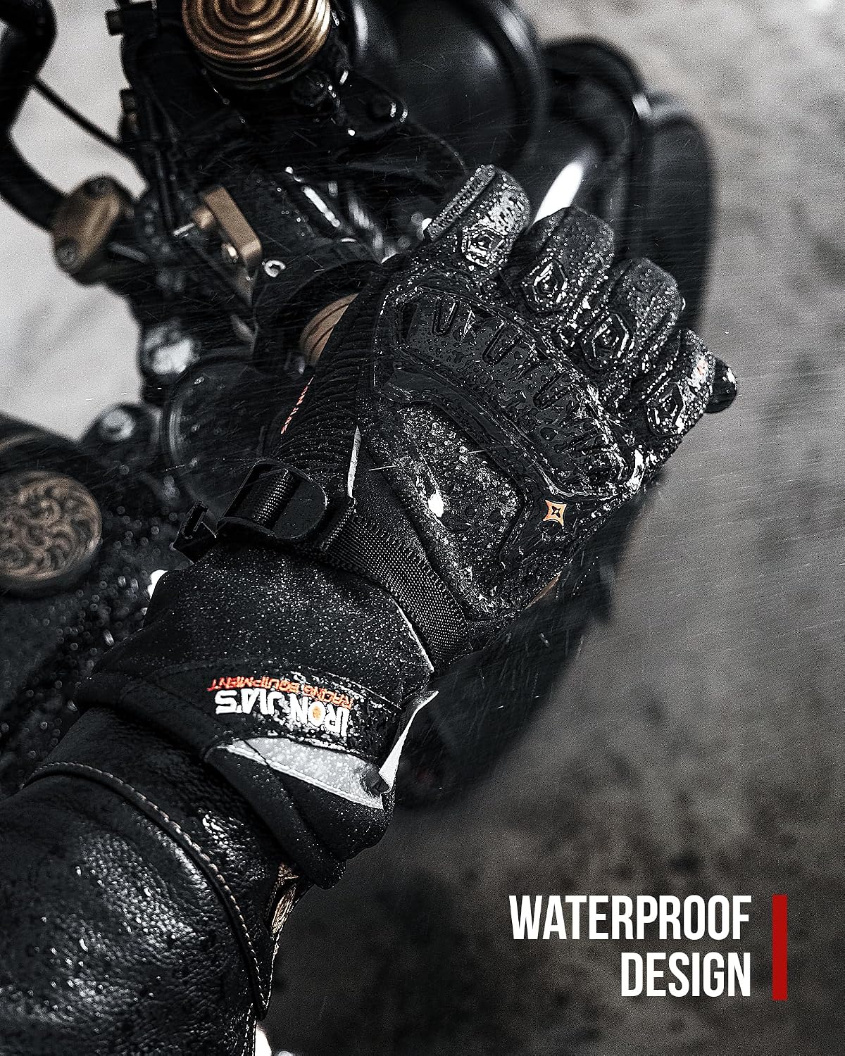 Thumbnail 5 de IRON JIA'S Gants Moto Hiver Homologués Level 1 KP XL