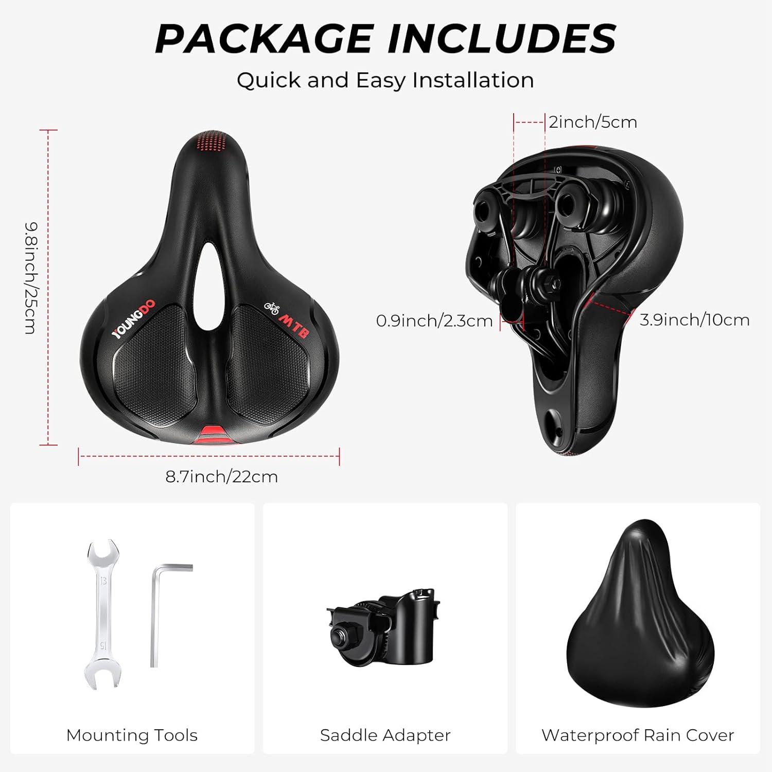 Thumbnail 4 de YOUNGDO Bicycle Saddle Gel comfort ergonomic seat