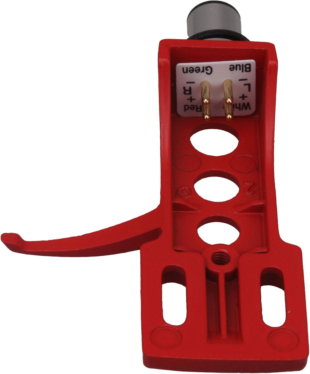Thumbnail 2 de Mxfans M3180423063 H-4 Turntable Headshell, Red Aluminum Alloy, 4 Wires