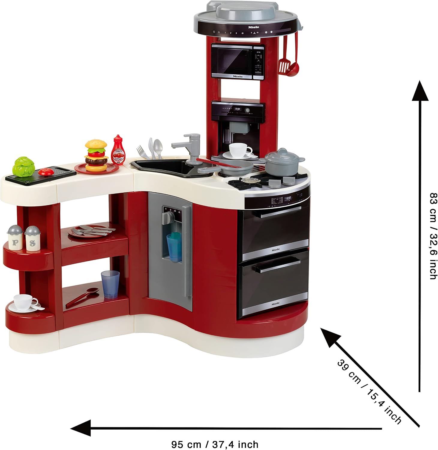 Detalle 2 de Theo Klein Miele Kitchen Big Rounded 7101 play kitchen with sound effects